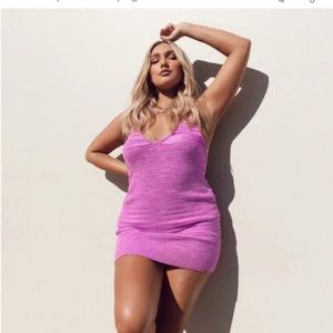 NWT Zoey Halter Mini Dress Purple Size S/M